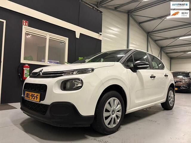 Wit Occasion 2020 Citroën C3 PureTech Hatchback | € 8.450 (Super prijs) - Afbeelding 1/4