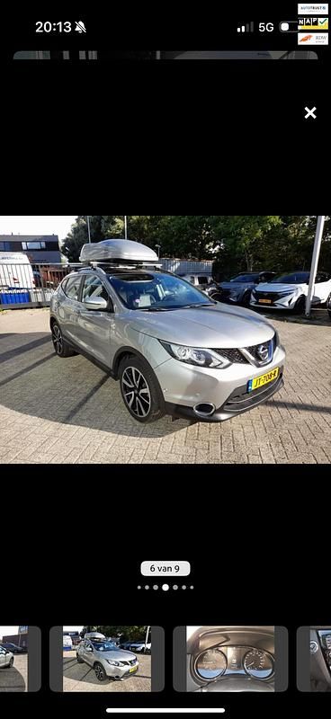 Grijs Gebruikt 2016 Nissan Qashqai Tekna SUV | € 10.950 (Super prijs) - Afbeelding 1/4
