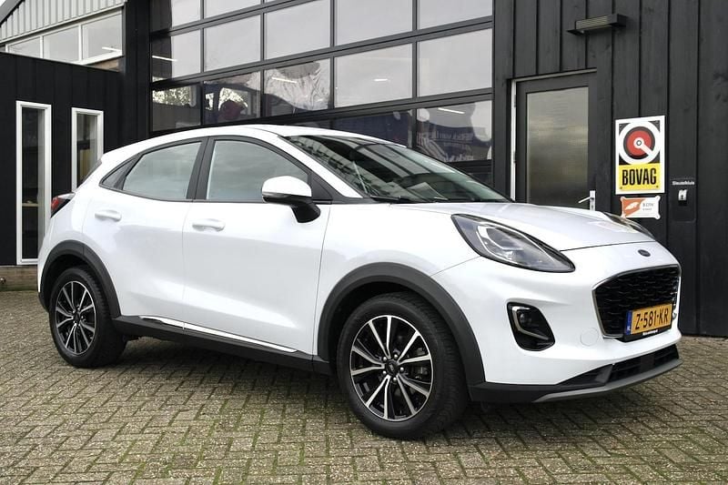 Wit Gebruikt 2022 Ford Puma Titanium SUV | € 15.999 (Super prijs) - Afbeelding 1/4