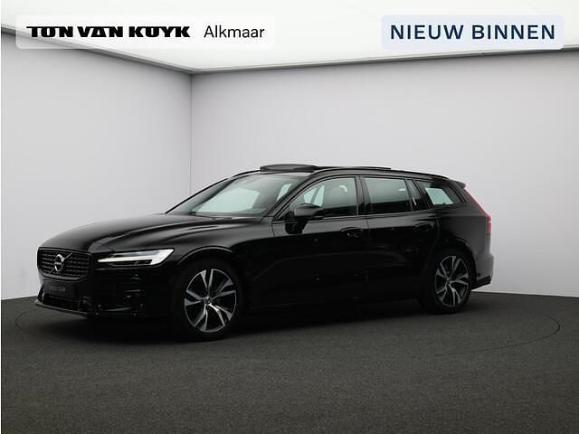Zwart (metallic) Occasion 2021 Volvo V60 R-Design Stationwagen | € 32.950 (Eerlijke prijs) - Afbeelding 1/4