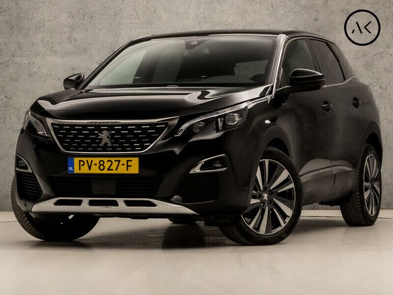 Zwart Gebruikt 2017 Peugeot 3008 GT-line SUV | € 17.445 (Eerlijke prijs) - Afbeelding 1/4