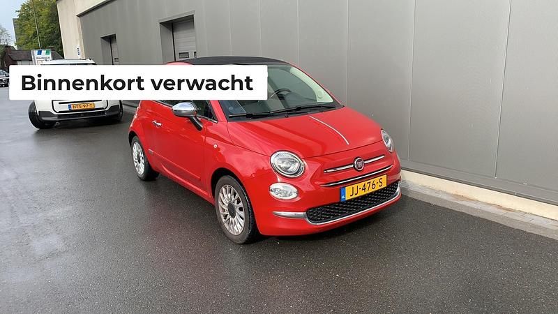 Rood Gebruikt 2016 Fiat 500C Lounge Cabriolet | € 10.945 (Iets duurder) - Afbeelding 1/4