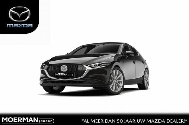 Zwart Nieuw 2025 Mazda 3 Active Hatchback | € 38.940 (Eerlijke prijs) - Afbeelding 1/4