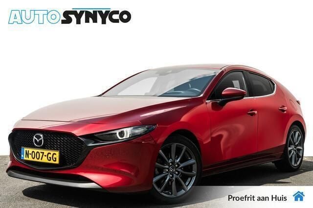 Rood, metallic lak Gebruikt 2021 Mazda 3 Sportive Hatchback | € 20.450 (Eerlijke prijs) - Afbeelding 1/4