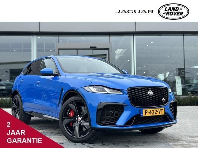 Ultra blue (blauw metallic)beige Gebruikt 2022 Jaguar F-Pace SVR SUV | € 139.900 - Afbeelding 1/4
