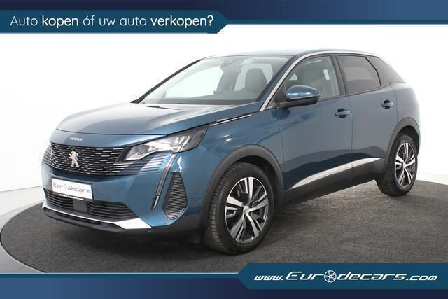 Blauw, metallic lak Gebruikt 2021 Peugeot 3008 Allure SUV | € 21.700 (Eerlijke prijs) - Afbeelding 1/4