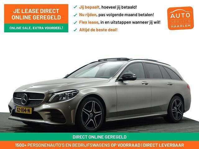 Grijs Gebruikt 2019 Mercedes C180 AMG Line Premium Plus Stationwagen | € 29.900 (Duur) - Afbeelding 1/4