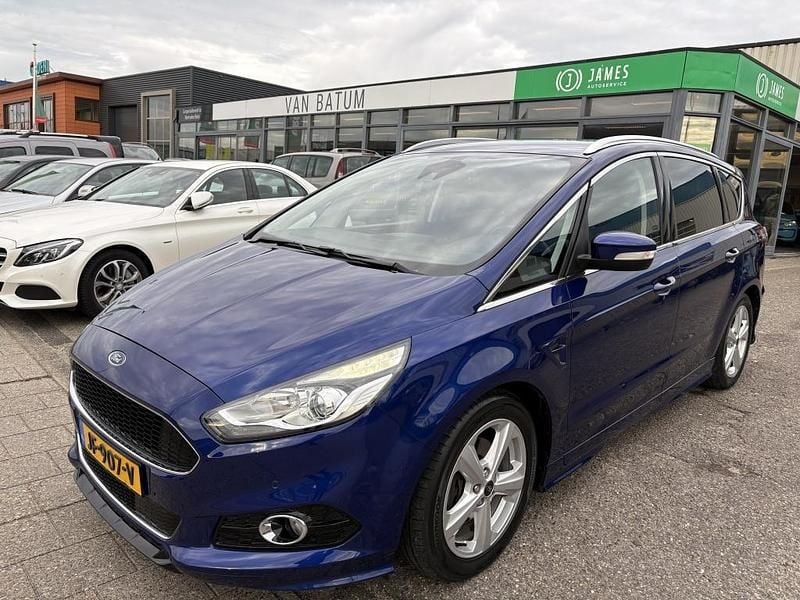 Blauw Gebruikt 2016 Ford S-MAX Titanium MPV | € 14.645 (Eerlijke prijs) - Afbeelding 1/4