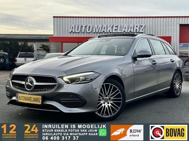 Grijs Gebruikt 2022 Mercedes C200 AMG Stationwagen | € 32.940 (Super prijs) - Afbeelding 1/4