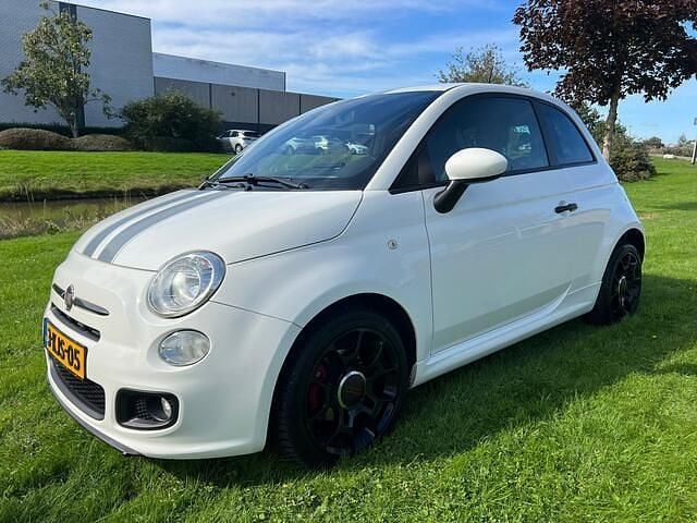 Wit Gebruikt 2013 Fiat 500 Lounge Hatchback | € 2.950 (Super prijs) - Afbeelding 1/4