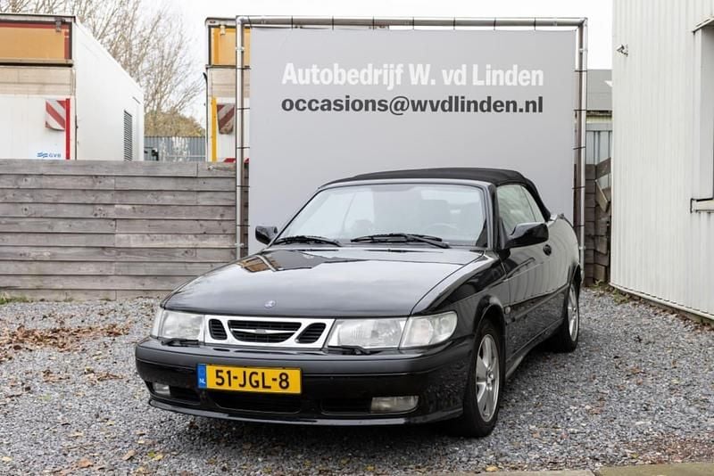 Zwart Gebruikt 2002 Saab 9-3 Cabriolet Cabriolet | € 4.800 (Super prijs) - Afbeelding 1/4