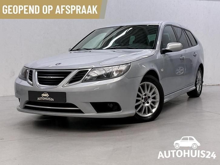 Grijs (metallic) Occasion 2008 Saab 9-3 Linear Stationwagen | € 5.725 (Eerlijke prijs) - Afbeelding 1/4
