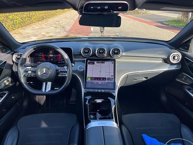 Occasion Mercedes C300 AMG line 259 PK (190 kW) 2021 Zwart Sedan