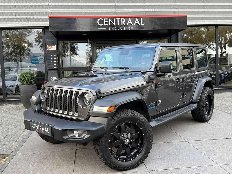 Grijs Gebruikt 2022 Jeep Wrangler Unlimited Rubicon SUV | € 58.950 (Super prijs) - Afbeelding 1/4