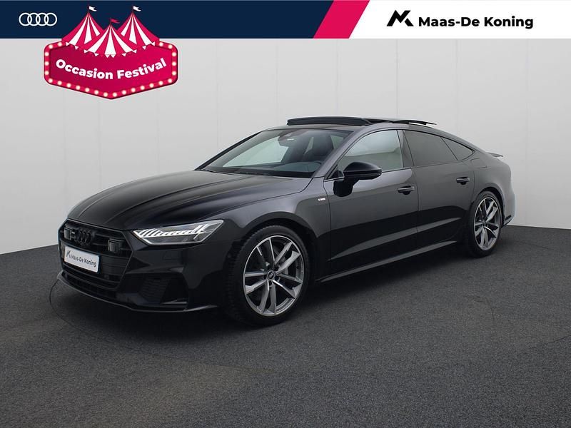 Zwart Gebruikt 2021 Audi A7 Sportback S-Line Hatchback | € 52.940 - Afbeelding 1/4