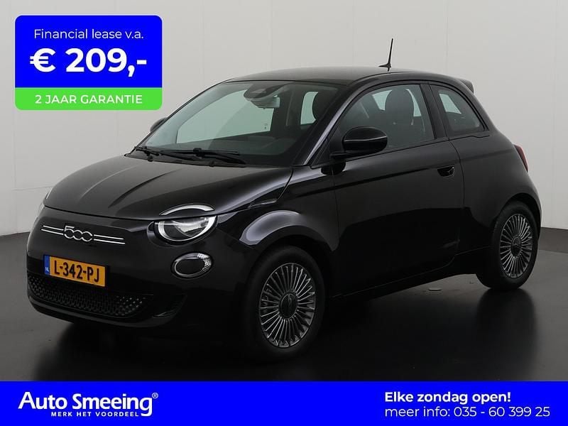Zwart Gebruikt 2021 Fiat 500e Passion Hatchback | € 15.895 (Goede deal) - Afbeelding 1/4