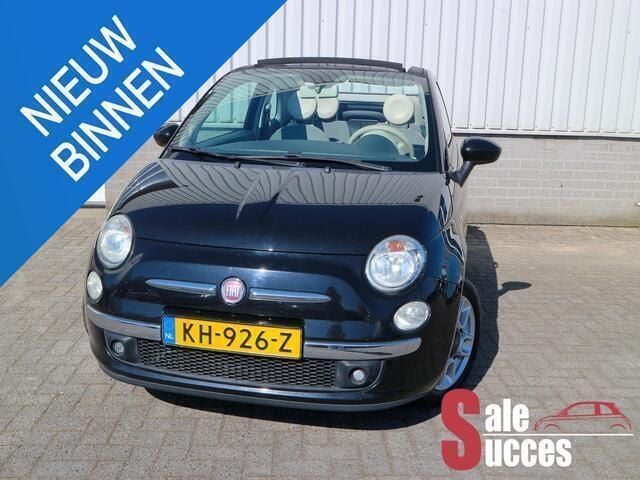 Zwart Gebruikt 2011 Fiat 500C Lounge Cabriolet | € 6.290 (Eerlijke prijs) - Afbeelding 1/4