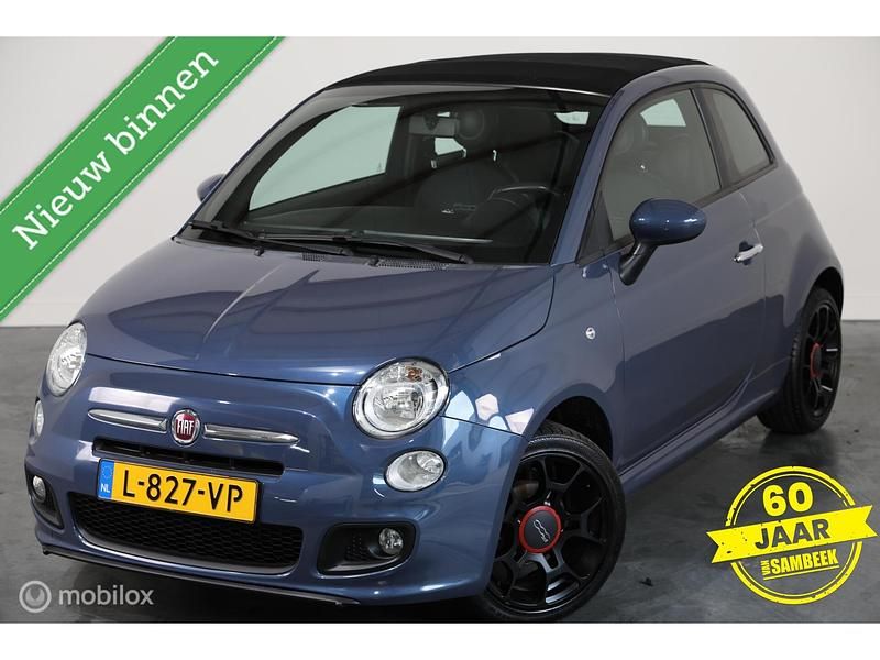 Occasion Fiat 500C Lounge 69 PK (50 kW) 2014 Blauw Cabriolet