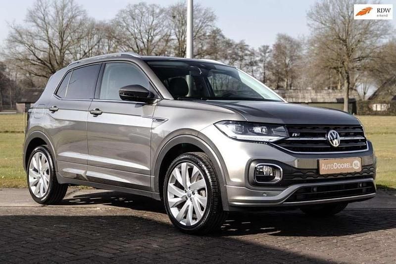 Grijs Gebruikt 2019 VW T-Cross R-line SUV | € 21.950 (Eerlijke prijs) - Afbeelding 1/4