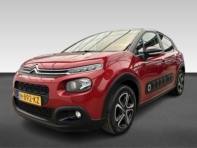 Rood Gebruikt 2020 Citroën C3 Feel Hatchback | € 12.945 (Eerlijke prijs) - Afbeelding 1/4