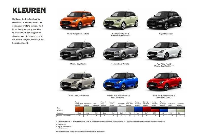 Occasion Suzuki Swift Comfort 82 PK (60 kW) 2024 Oranje is gratis, andere kleuren tegen meerprijs! Hatchback