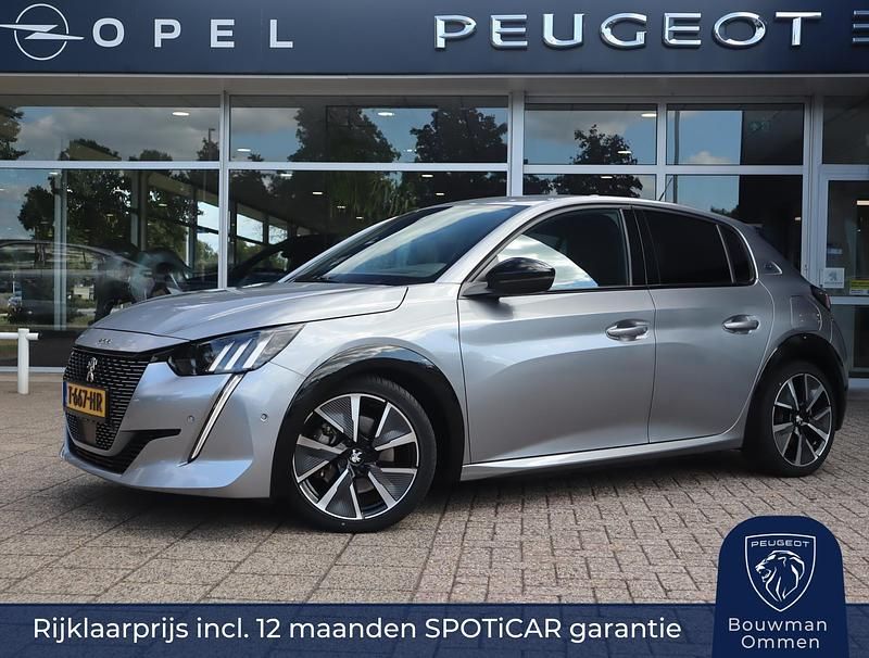 Grijs Gebruikt 2022 Peugeot e-208 GT Hatchback | € 20.950 (Duur) - Afbeelding 1/4