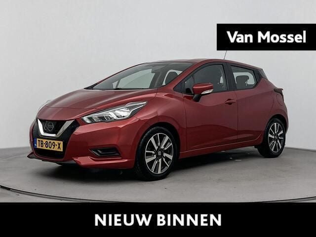 Rood Gebruikt 2018 Nissan Micra N-Connecta Hatchback | € 11.440 (Eerlijke prijs) - Afbeelding 1/4