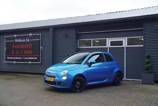 Blauw (metallic) Gebruikt 2015 Fiat 500C Cabriolet | € 8.250 (Goede deal) - Afbeelding 1/4