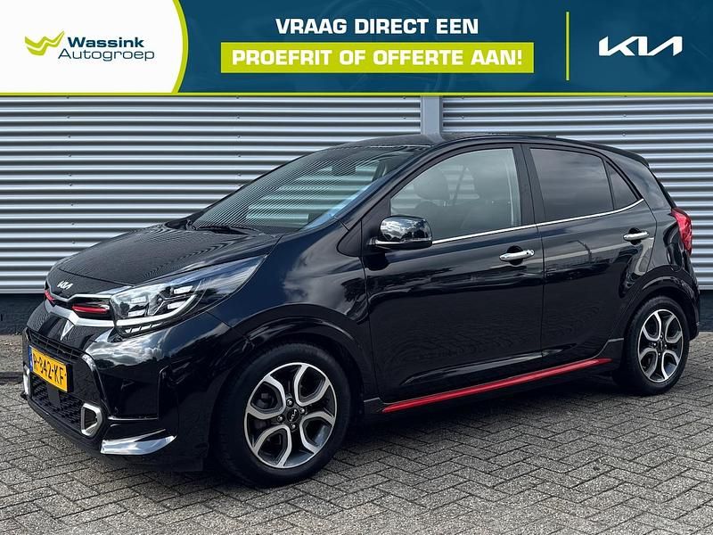 Zwart Gebruikt 2022 Kia Picanto GT-Line Hatchback | € 15.735 (Eerlijke prijs) - Afbeelding 1/4