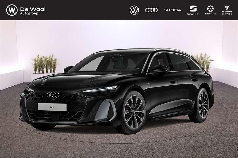 Zwart, metallic lak Nieuw 2025 Audi A6 S-Line Stationwagen | € 77.565 (Goede deal) - Afbeelding 1/4