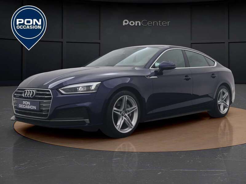 Blauw, metallic lak Gebruikt 2019 Audi A5 Sportback S-Line Hatchback | € 32.450 (Eerlijke prijs) - Afbeelding 1/3