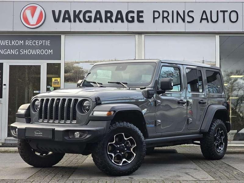 Grijs (metallic) Occasion 2021 Jeep Wrangler Unlimited Rubicon SUV | € 57.689 (Eerlijke prijs) - Afbeelding 1/4