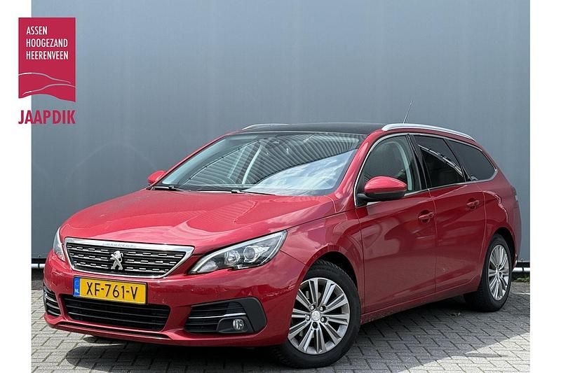 Rood Occasion 2019 Peugeot 308 SW Premium Stationwagen | € 10.899 (Eerlijke prijs) - Afbeelding 1/4