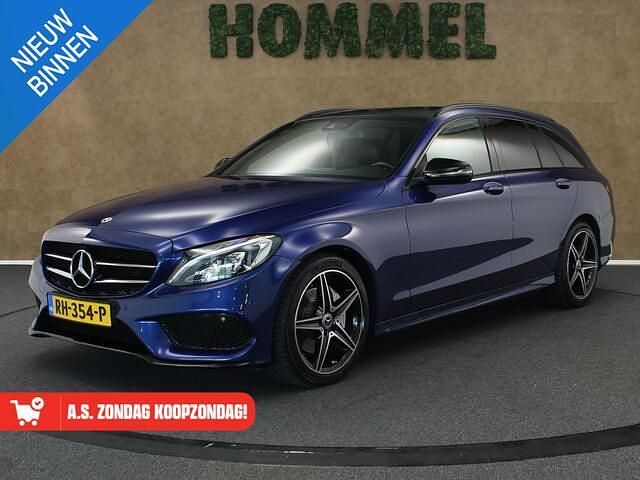 Blauw Gebruikt 2017 Mercedes C160 AMG line Coupé | € 19.950 (Duur) - Afbeelding 1/4