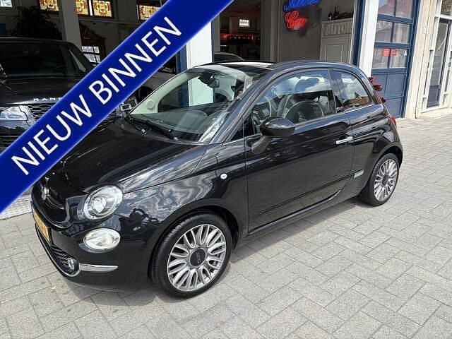 Zwart Gebruikt 2016 Fiat 500C Lounge Cabriolet | € 9.950 (Eerlijke prijs) - Afbeelding 1/4