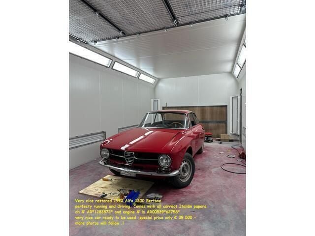 Overige Gebruikt 1972 Alfa Romeo GT Coupé | € 38.500 - Afbeelding 1/4