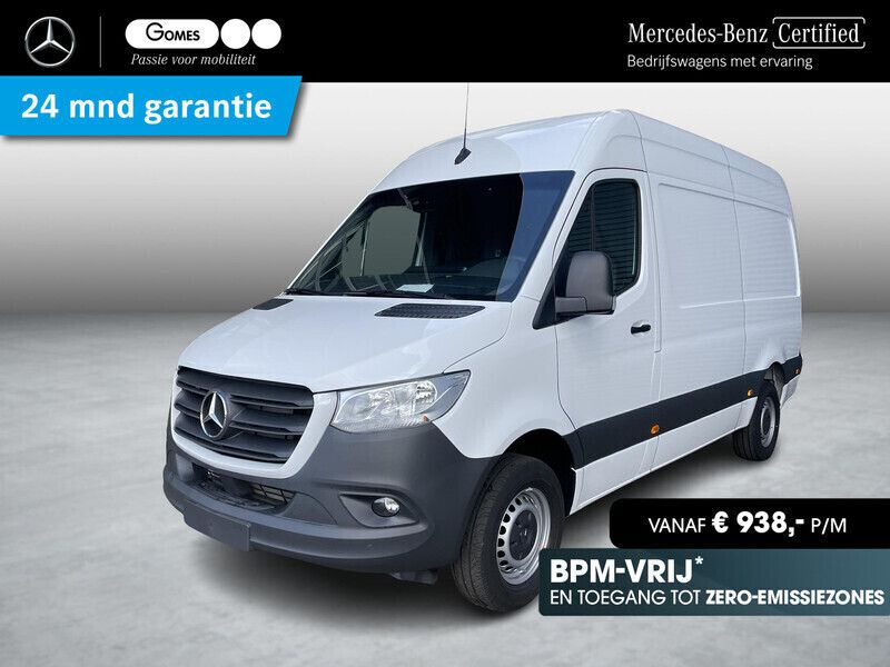 Wit Nieuw 2024 Mercedes Sprinter Van | € 53.874 - Afbeelding 1/4