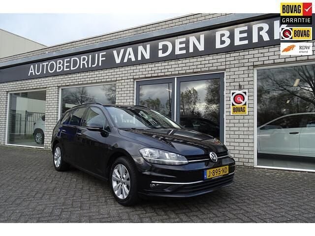 Zwart Gebruikt 2018 VW Golf VII Comfortline Stationwagen | € 12.750 (Eerlijke prijs) - Afbeelding 1/4