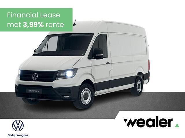 Wit Nieuw 2024 VW Crafter Trendline Van | € 42.443 - Afbeelding 1/4