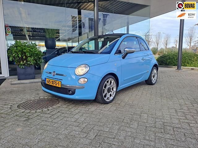 Blauw (metallic) Gebruikt 2011 Fiat 500C Lounge Cabriolet | € 6.995 (Iets duurder) - Afbeelding 1/4