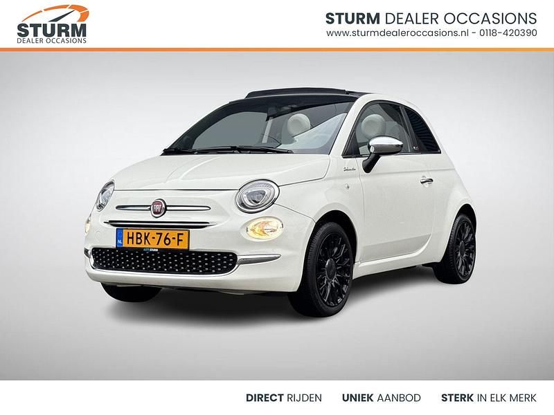 Wit Gebruikt 2021 Fiat 500C Launch Edition Cabriolet | € 12.890 (Goede deal) - Afbeelding 1/4