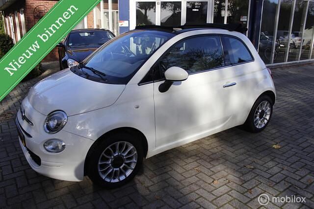Wit Gebruikt 2011 Fiat 500 Lounge Cabriolet | € 3.799 (Goede deal) - Afbeelding 1/4