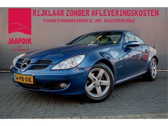 Blauw Occasion 2004 Mercedes SLK200 Cabriolet | € 6.899 (Eerlijke prijs) - Afbeelding 1/4