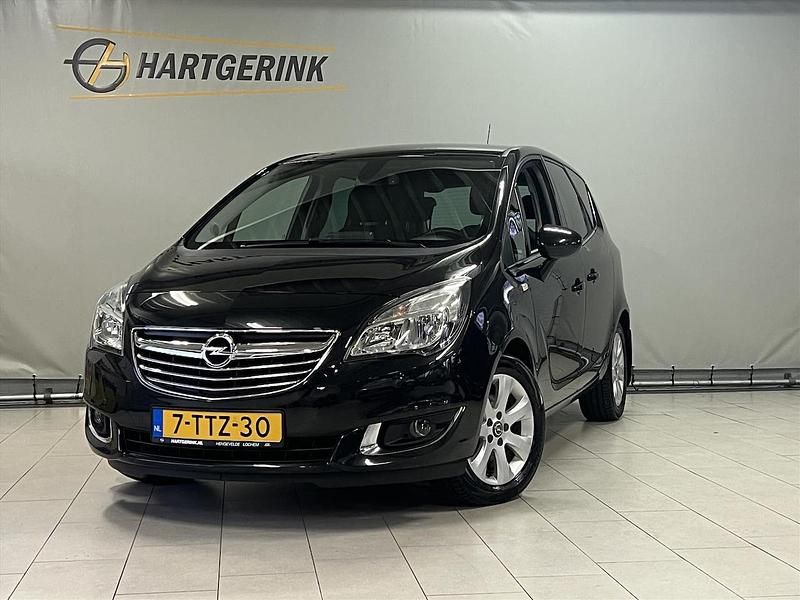 Zwart Gebruikt 2014 Opel Meriva Cosmo MPV | € 8.925 (Iets duurder) - Afbeelding 1/3