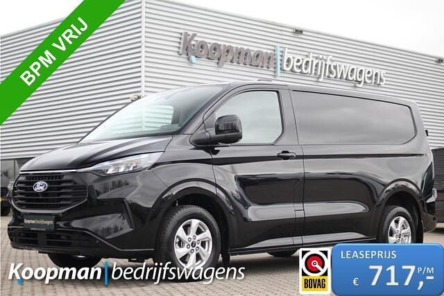 Zwart Nieuw 2024 Ford Transit Custom Limited Van | € 36.950 (Super prijs) - Afbeelding 1/4
