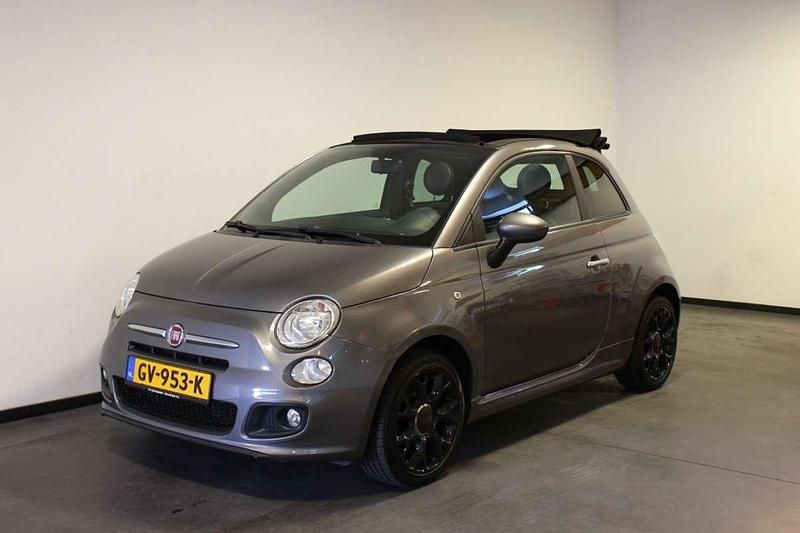 Grijs Gebruikt 2015 Fiat 500 Cabriolet | € 7.900 (Eerlijke prijs) - Afbeelding 1/4