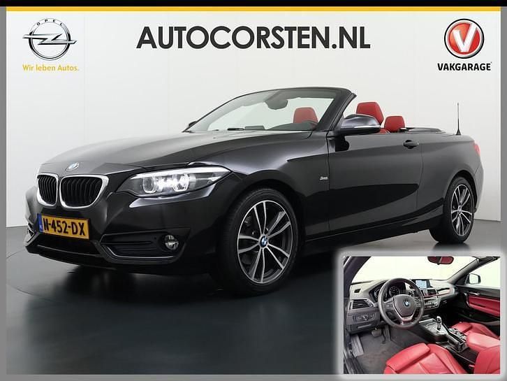 Zwart Gebruikt 2017 BMW 218 Cabriolet | € 17.695 (Super prijs) - Afbeelding 1/4