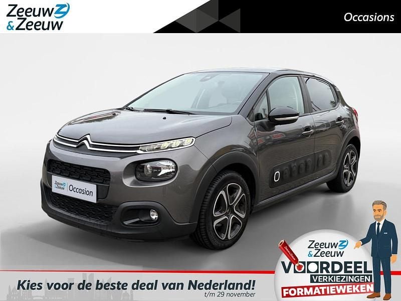 Platinium grey Gebruikt 2018 Citroën C3 Feel Hatchback | € 10.435 (Eerlijke prijs) - Afbeelding 1/4