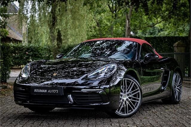 Zwart Gebruikt 2018 Porsche 718 Boxster Cabriolet | € 63.950 (Eerlijke prijs) - Afbeelding 1/4