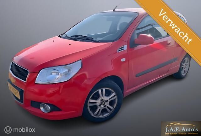 Rood Gebruikt 2008 Chevrolet Aveo Hatchback | € 2.150 (Eerlijke prijs) - Afbeelding 1/4
